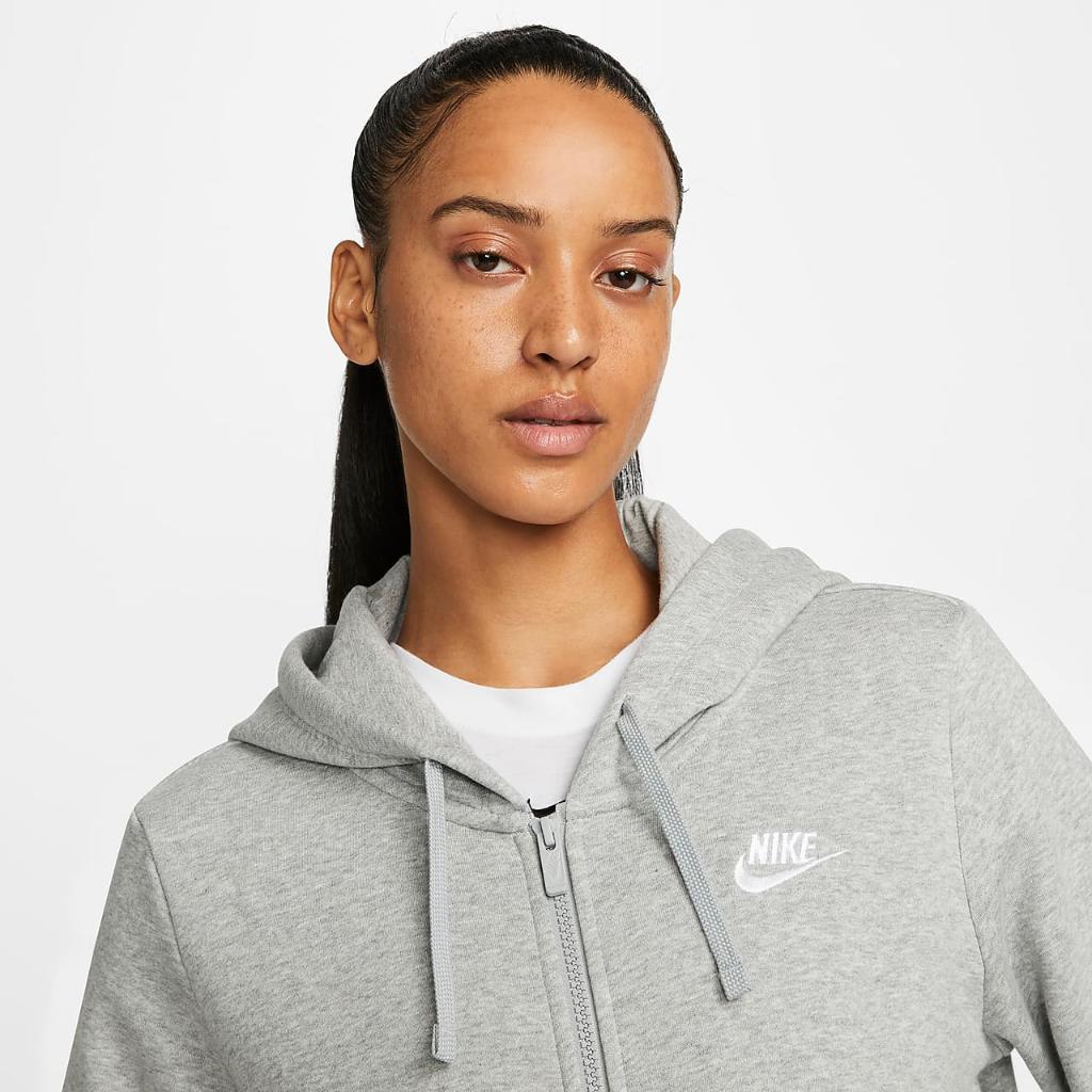 Nike Sportswear Club Fleece Women&#039;s Full-Zip Hoodie DQ5471-063