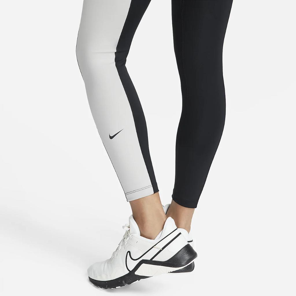 Nike One Women&#039;s Mid-Rise 7/8 Color-Block Training Leggings DQ5550-010
