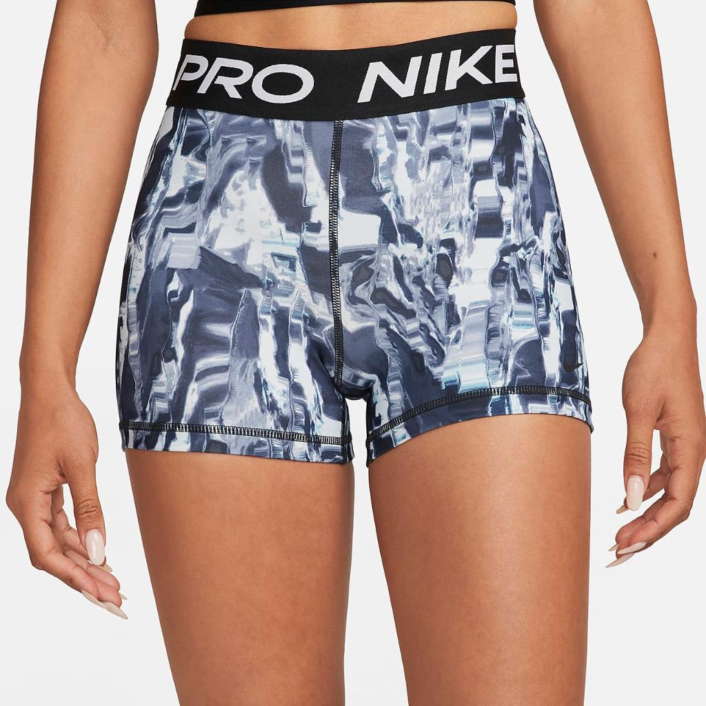 Nike Dri-FIT Women&#039;s Mid-Rise Allover Print Shorts DQ5573-010