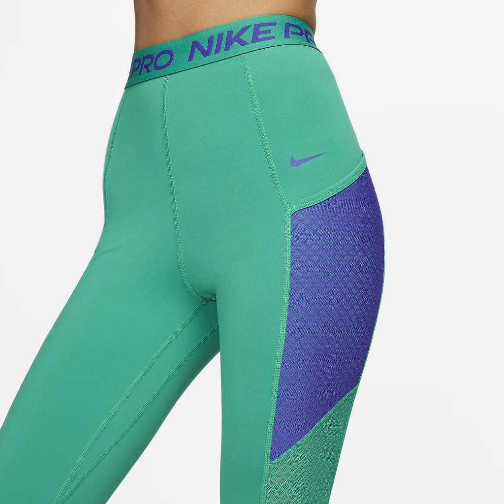Nike Pro Women&#039;s High-Waisted 7/8 Leggings with Pockets DQ5588-370