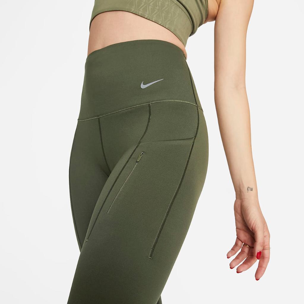Nike Go Women&#039;s Firm-Support High-Waisted 7/8 Leggings with Pockets DQ5636-325