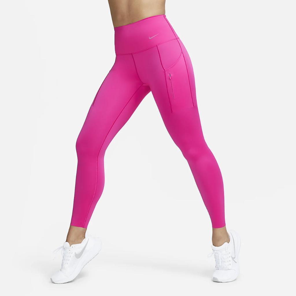 Nike Go Women&#039;s Firm-Support High-Waisted 7/8 Leggings with Pockets DQ5636-623
