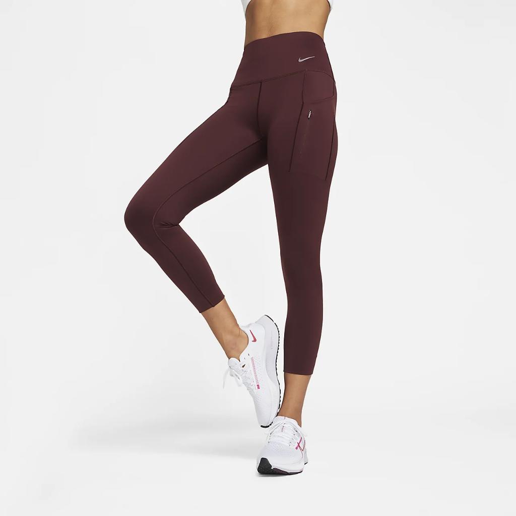 Nike Go Women&#039;s Firm-Support High-Waisted 7/8 Leggings with Pockets DQ5636-652