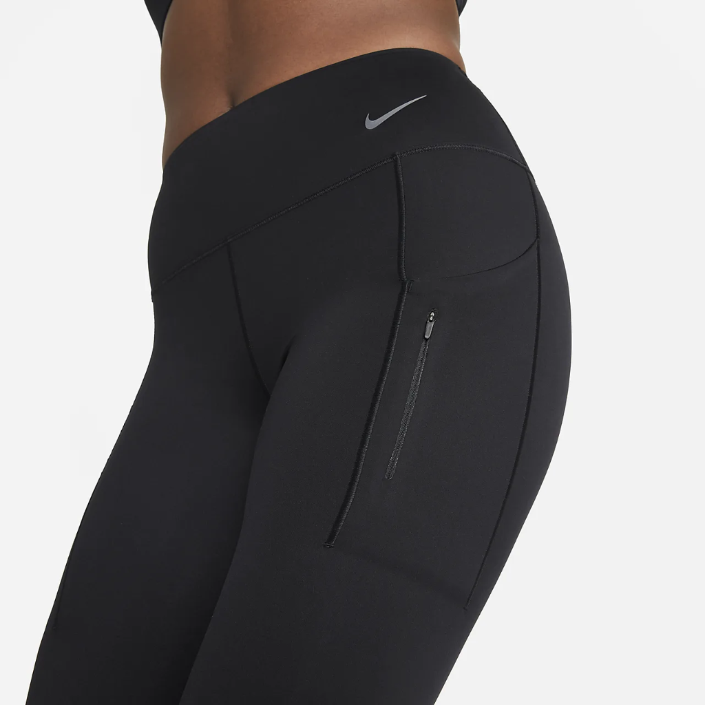 Nike Go Women&#039;s Firm-Support Mid-Rise Full-Length Leggings with Pockets DQ5672-010