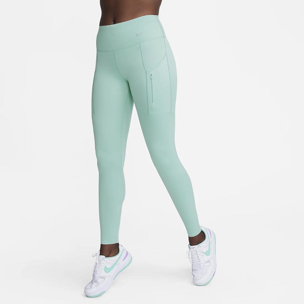 Nike Go Women&#039;s Firm-Support Mid-Rise Full-Length Leggings with Pockets DQ5672-309