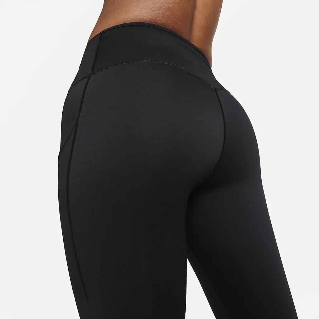 Nike Go Women&#039;s Firm-Support Mid-Rise 7/8 Leggings with Pockets DQ5692-010