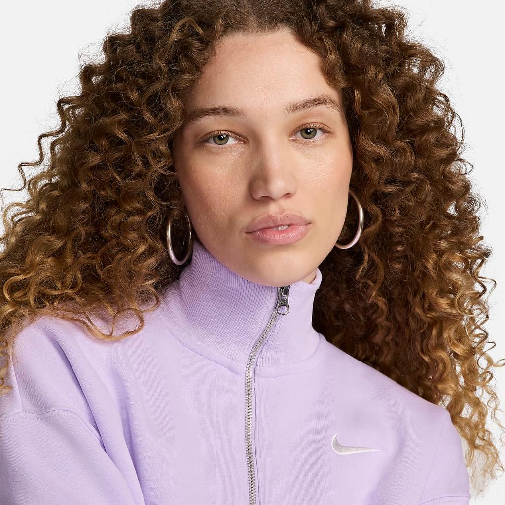 Nike Sportswear Phoenix Fleece Women&#039;s 1/2-Zip Cropped Sweatshirt DQ5767-511