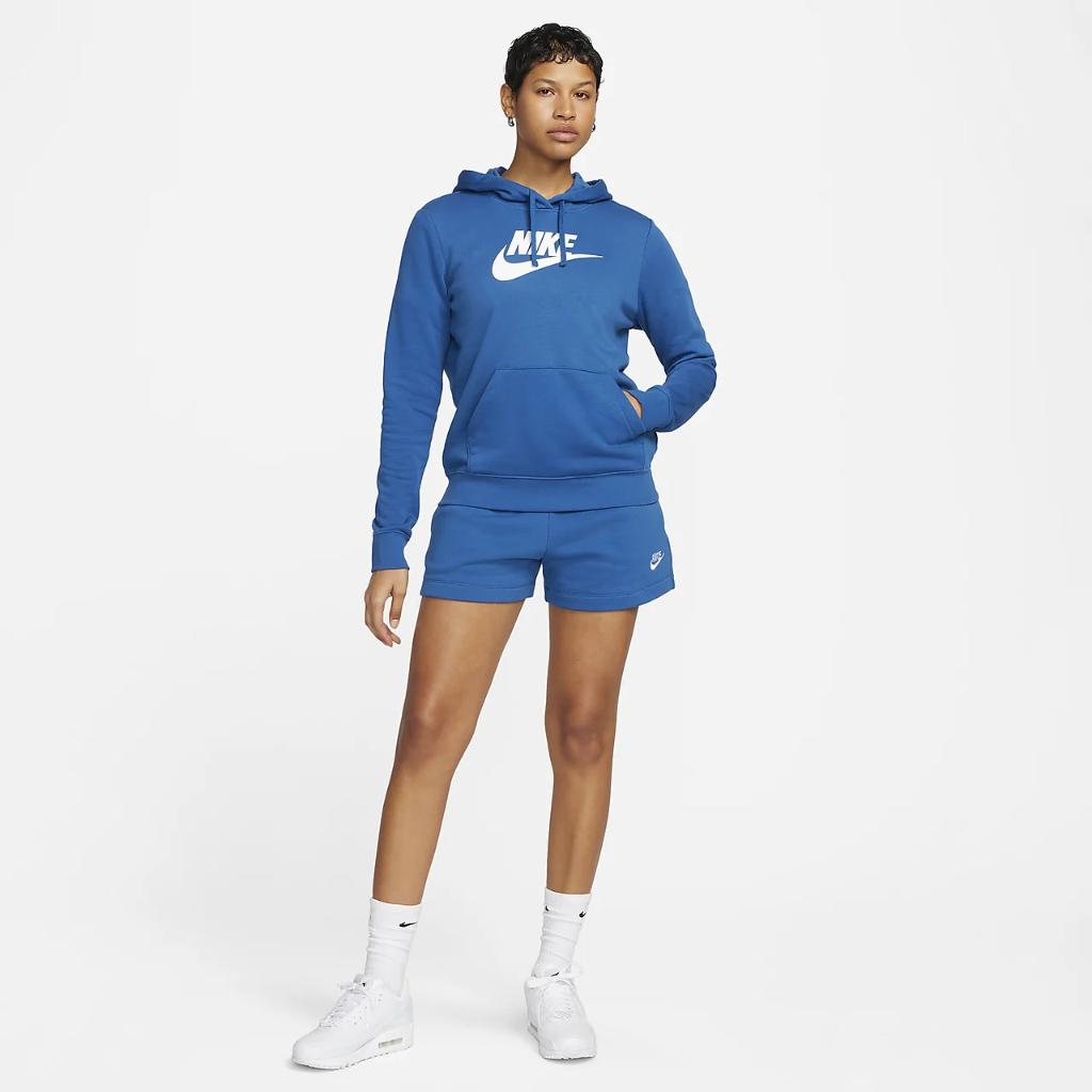 Nike Sportswear Club Fleece Women&#039;s Logo Pullover Hoodie DQ5775-476