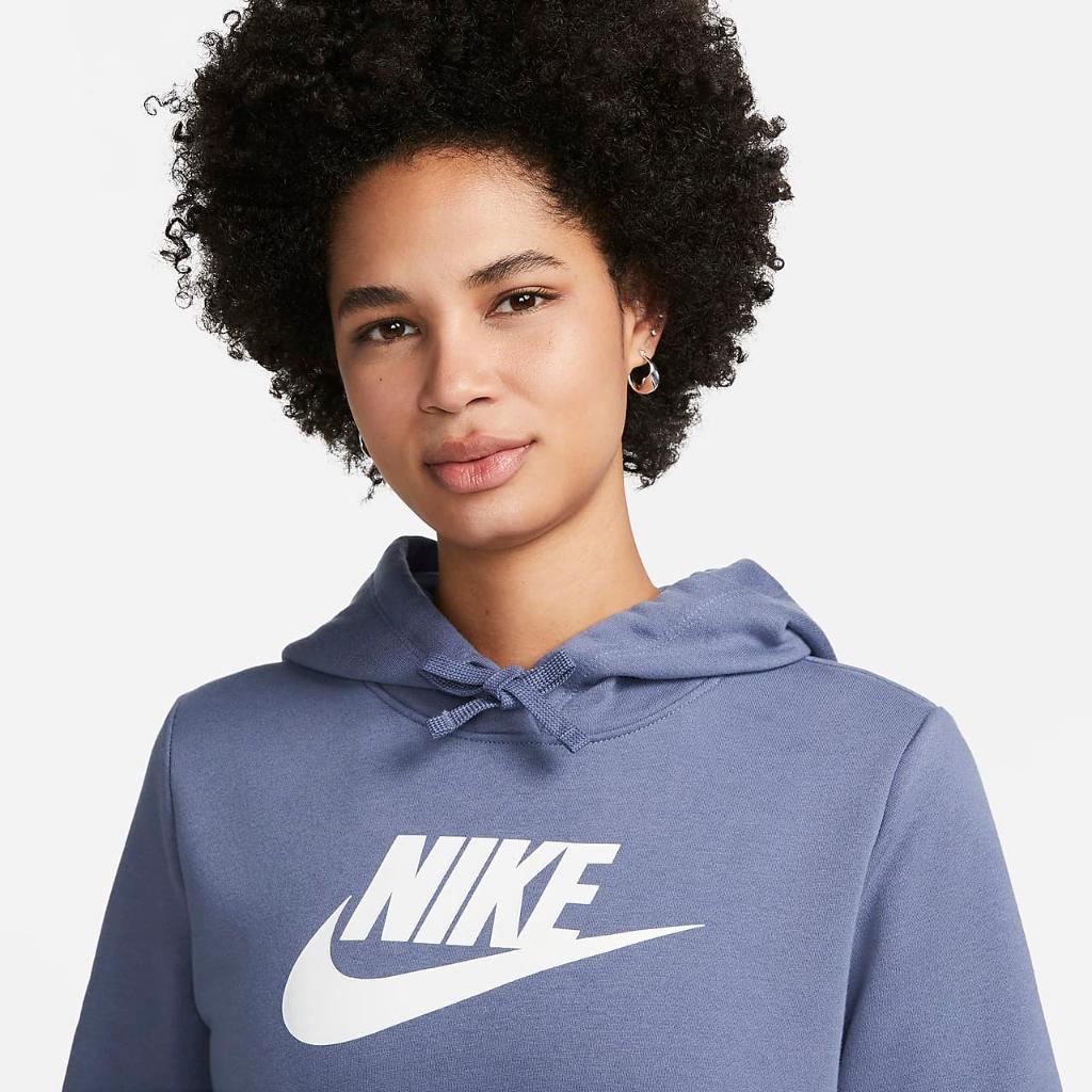 Nike Sportswear Club Fleece Women&#039;s Logo Pullover Hoodie DQ5775-491