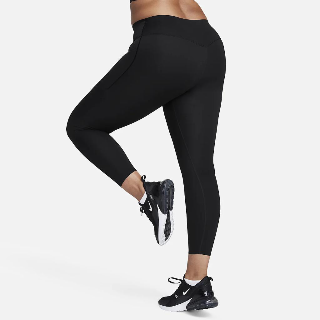 Nike Universa Women&#039;s Medium-Support Mid-Rise 7/8 Leggings with Pockets DQ5874-010