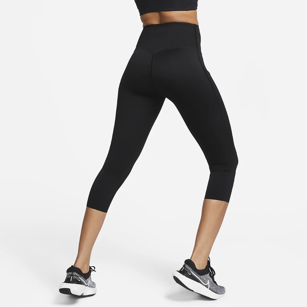 Nike Go Women&#039;s Firm-Support High-Waisted Cropped Leggings with Pockets DQ5881-010