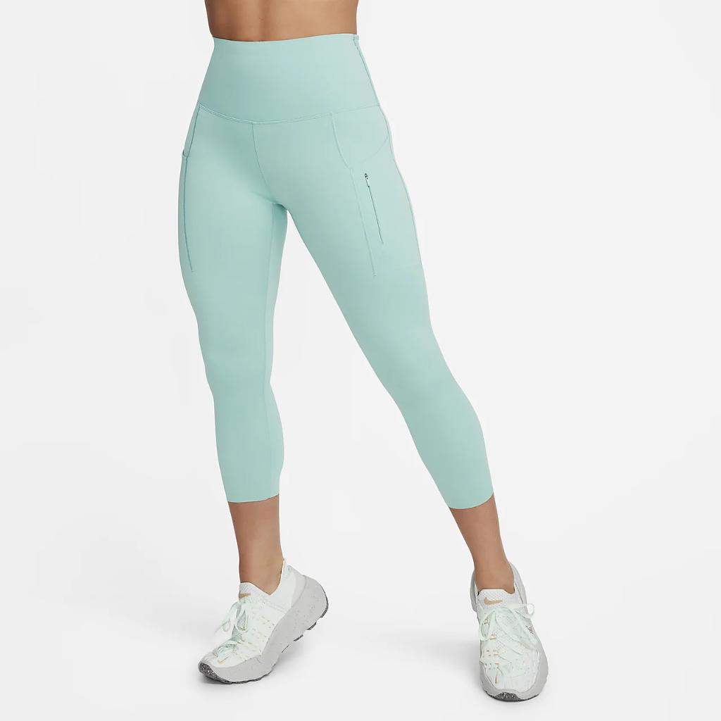 Nike Go Women&#039;s Firm-Support High-Waisted Cropped Leggings with Pockets DQ5881-309