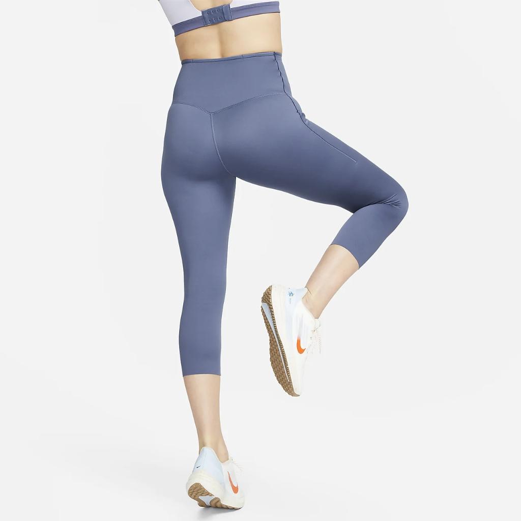 Nike Go Women&#039;s Firm-Support High-Waisted Cropped Leggings with Pockets DQ5881-491
