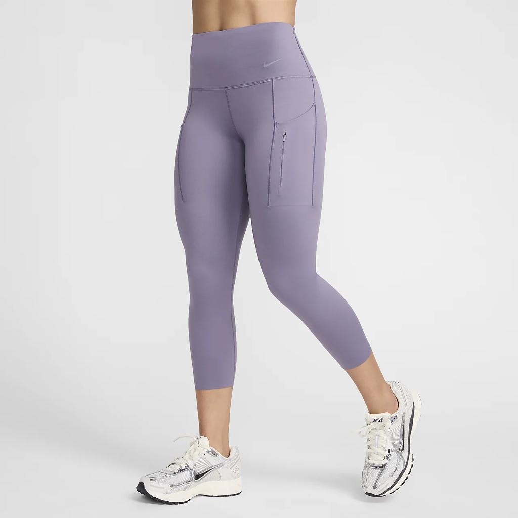Nike Go Women&#039;s Firm-Support High-Waisted Cropped Leggings with Pockets DQ5881-509