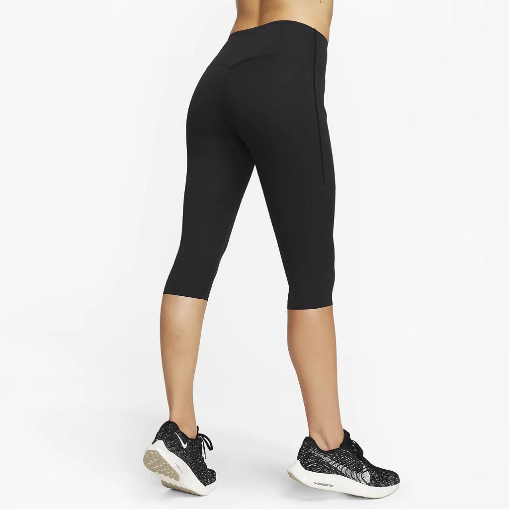 Nike Universa Women&#039;s Medium-Support High-Waisted Capri Leggings with Pockets DQ5885-010