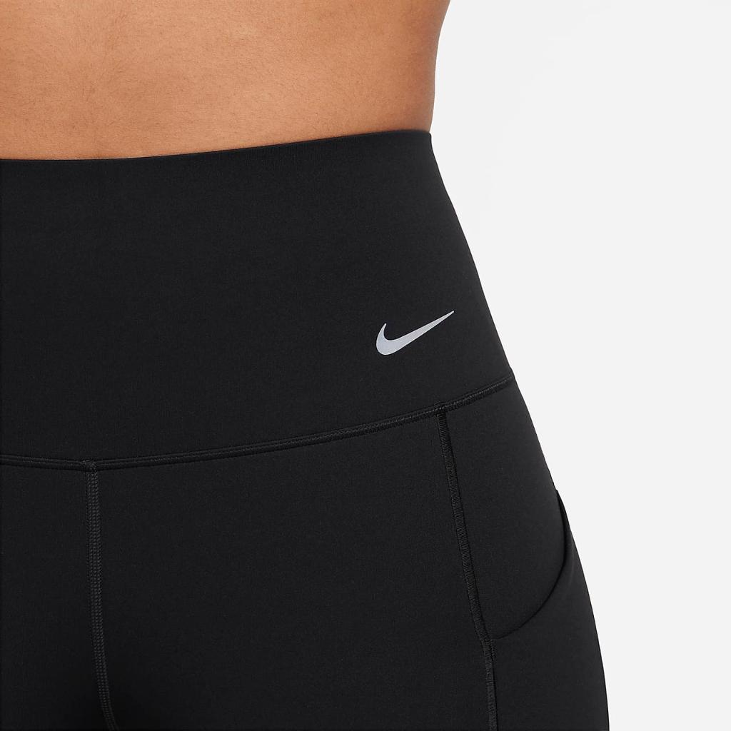Nike Universa Women&#039;s Medium-Support High-Waisted Cropped Leggings with Pockets DQ5893-010