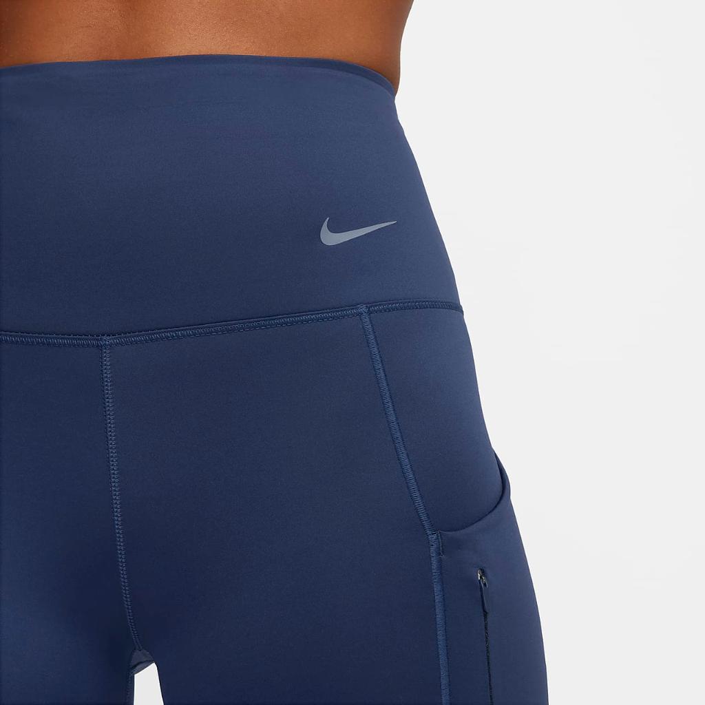 Nike Go Women&#039;s Firm-Support High-Waisted 8&quot; Biker Shorts with Pockets DQ5923-410