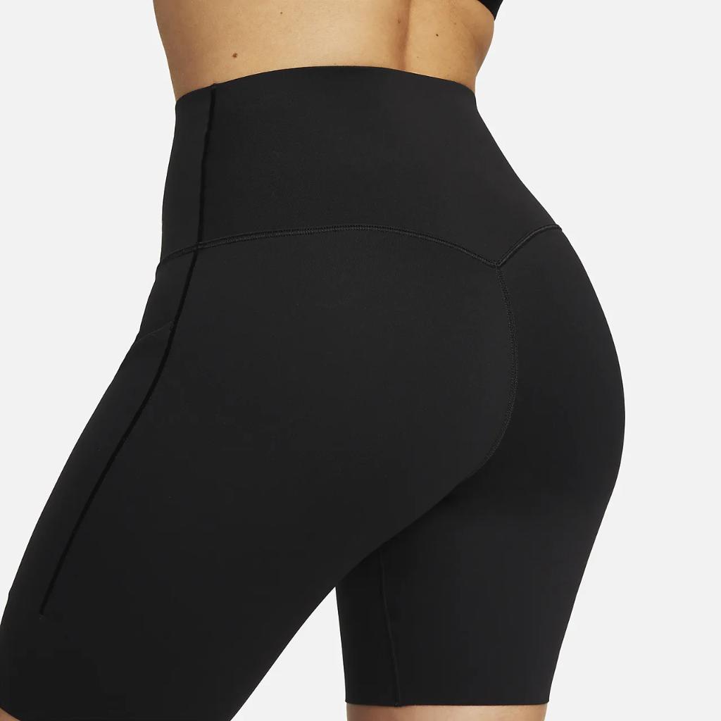 Nike Universa Women&#039;s Medium-Support High-Waisted 8&quot; Biker Shorts with Pockets DQ5994-010