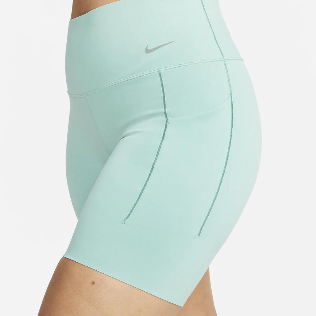 Nike Universa Women&#039;s Medium-Support High-Waisted 8&quot; Biker Shorts with Pockets DQ5994-309