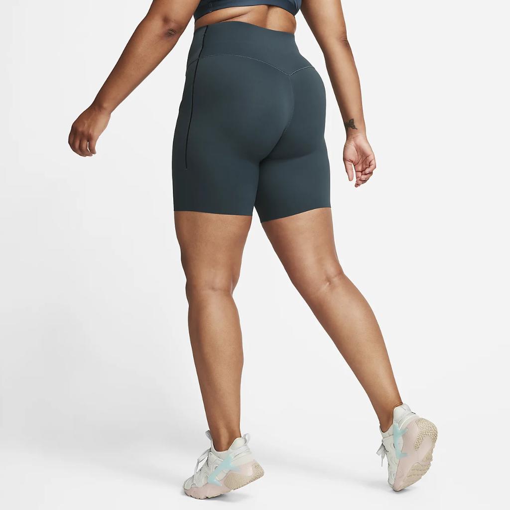Nike Universa Women&#039;s Medium-Support High-Waisted 8&quot; Biker Shorts with Pockets DQ5994-328