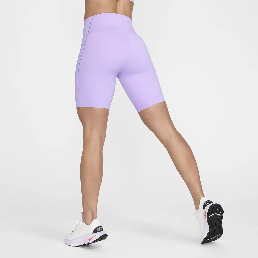 Nike Universa Women&#039;s Medium-Support High-Waisted 8&quot; Biker Shorts with Pockets DQ5994-512