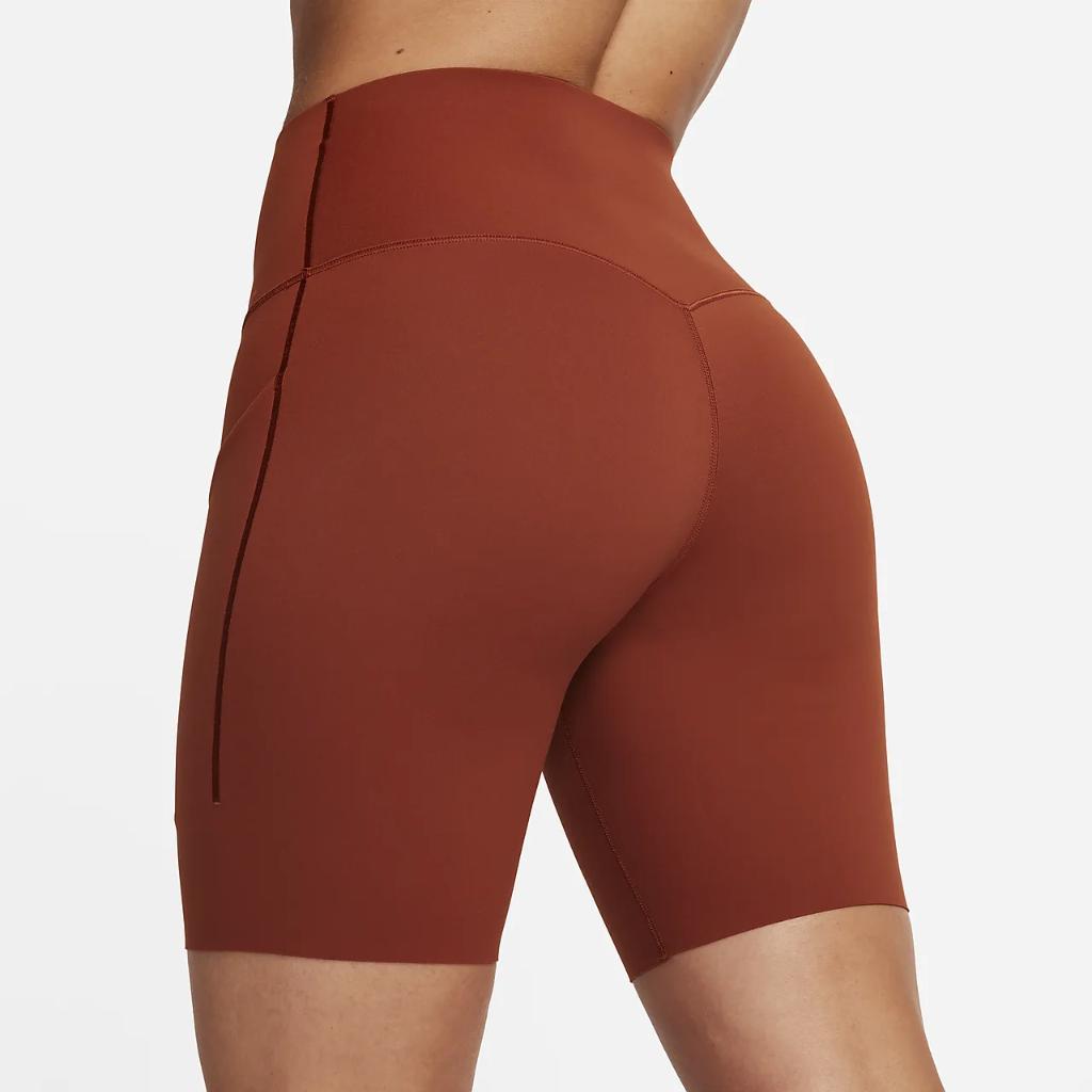 Nike Universa Women&#039;s Medium-Support High-Waisted 8&quot; Biker Shorts with Pockets DQ5994-832
