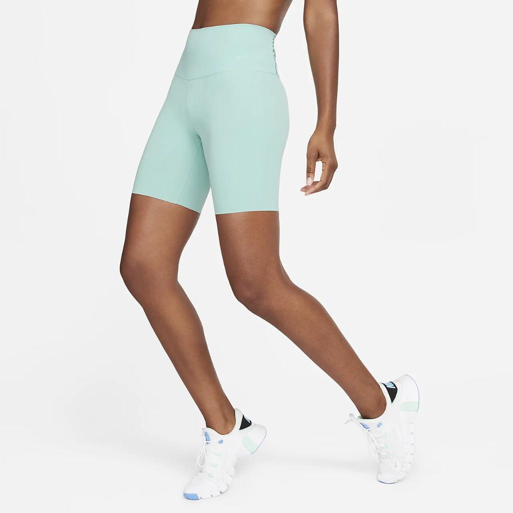 Nike Zenvy Women&#039;s Gentle-Support High-Waisted 8&quot; Biker Shorts DQ6003-309