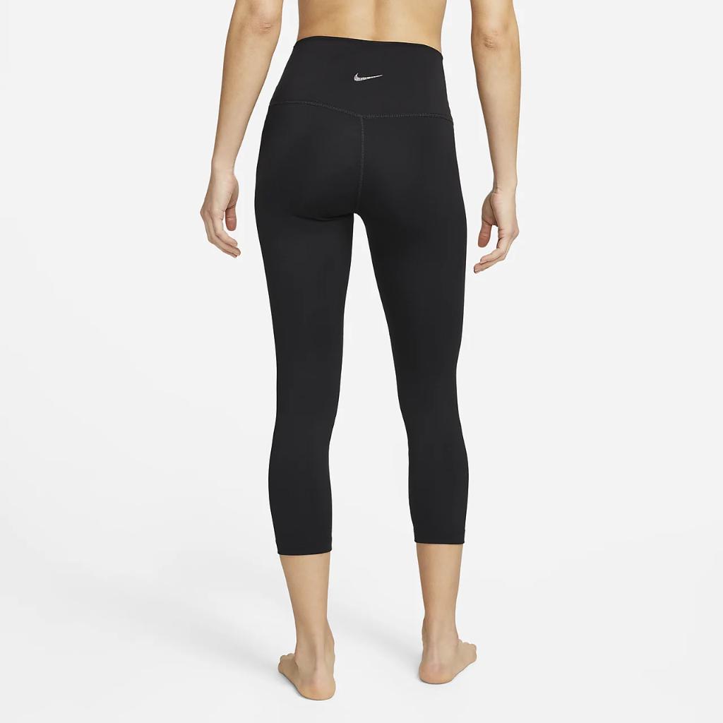 Nike Yoga Women&#039;s High-Waisted Cropped Leggings DQ6025-010