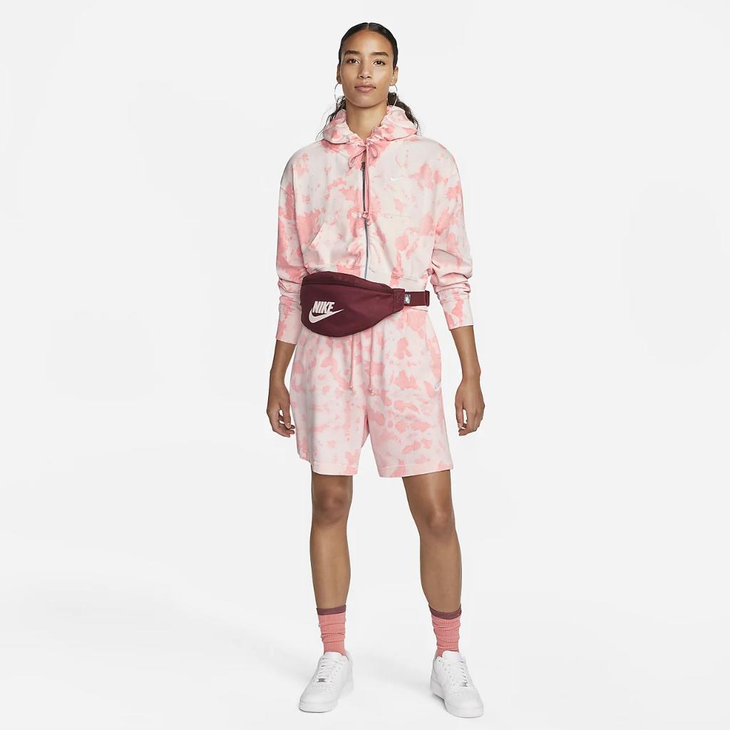 Nike Sportswear Women&#039;s Full-Zip Jersey Cloud-Dye Hoodie DQ6158-635