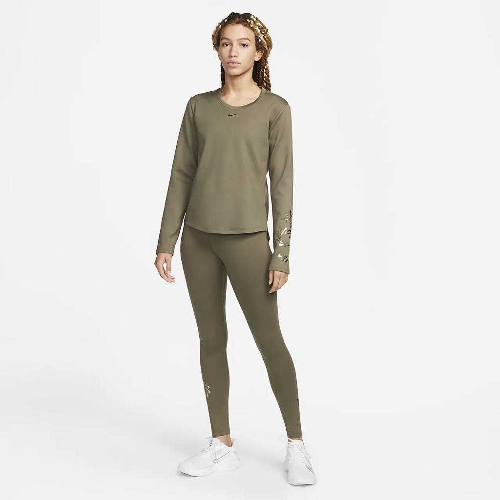 Nike Therma-FIT One Women&#039;s Graphic Long-Sleeve Top DQ6178-222