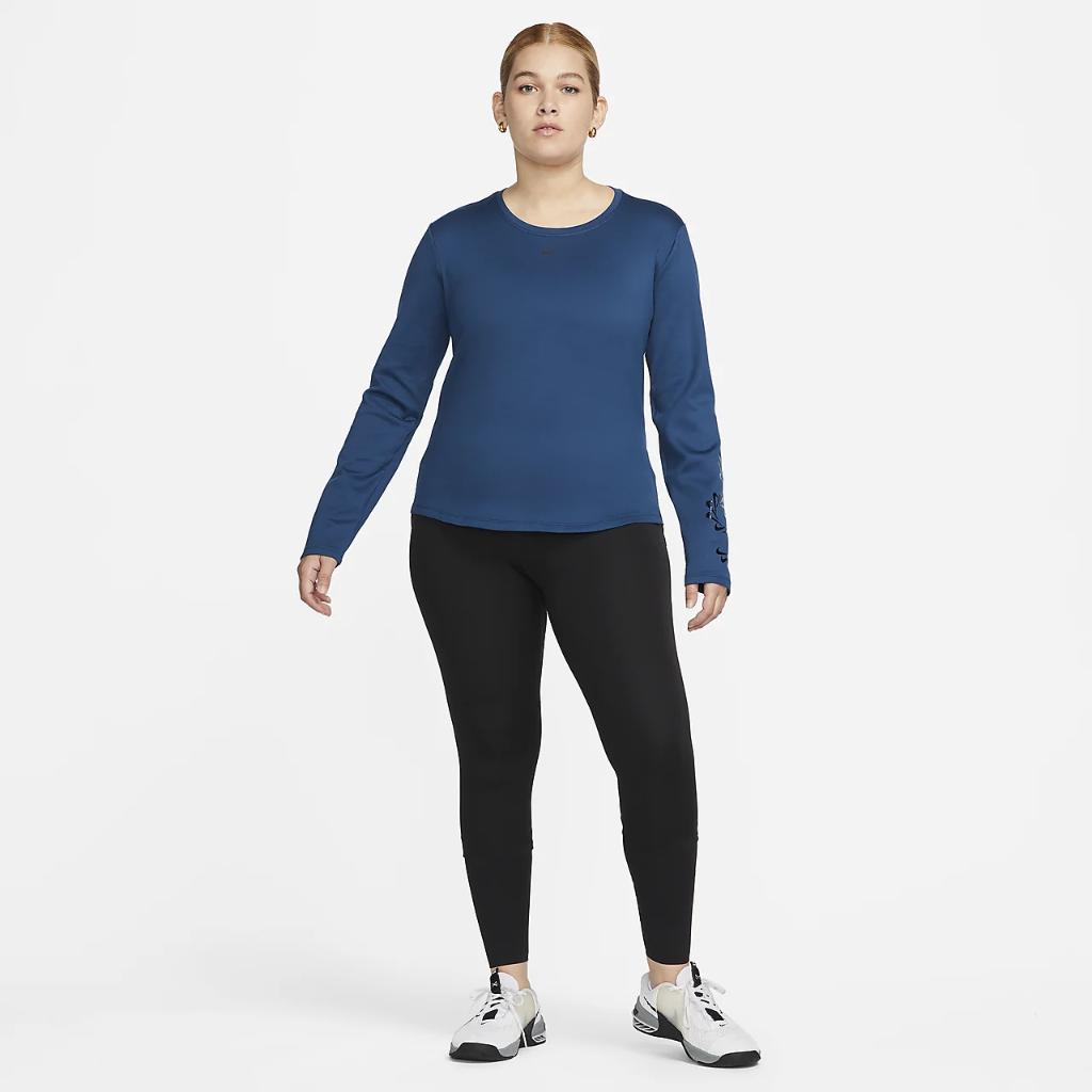 Nike Therma-FIT One Women&#039;s Graphic Long-Sleeve Top DQ6178-460