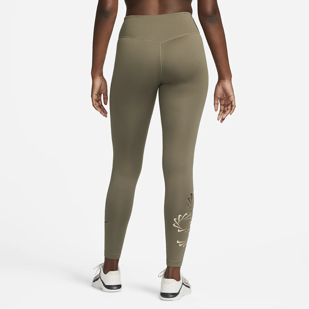 Nike Therma-FIT One Women&#039;s Mid-Rise Graphic Training Leggings DQ6186-222