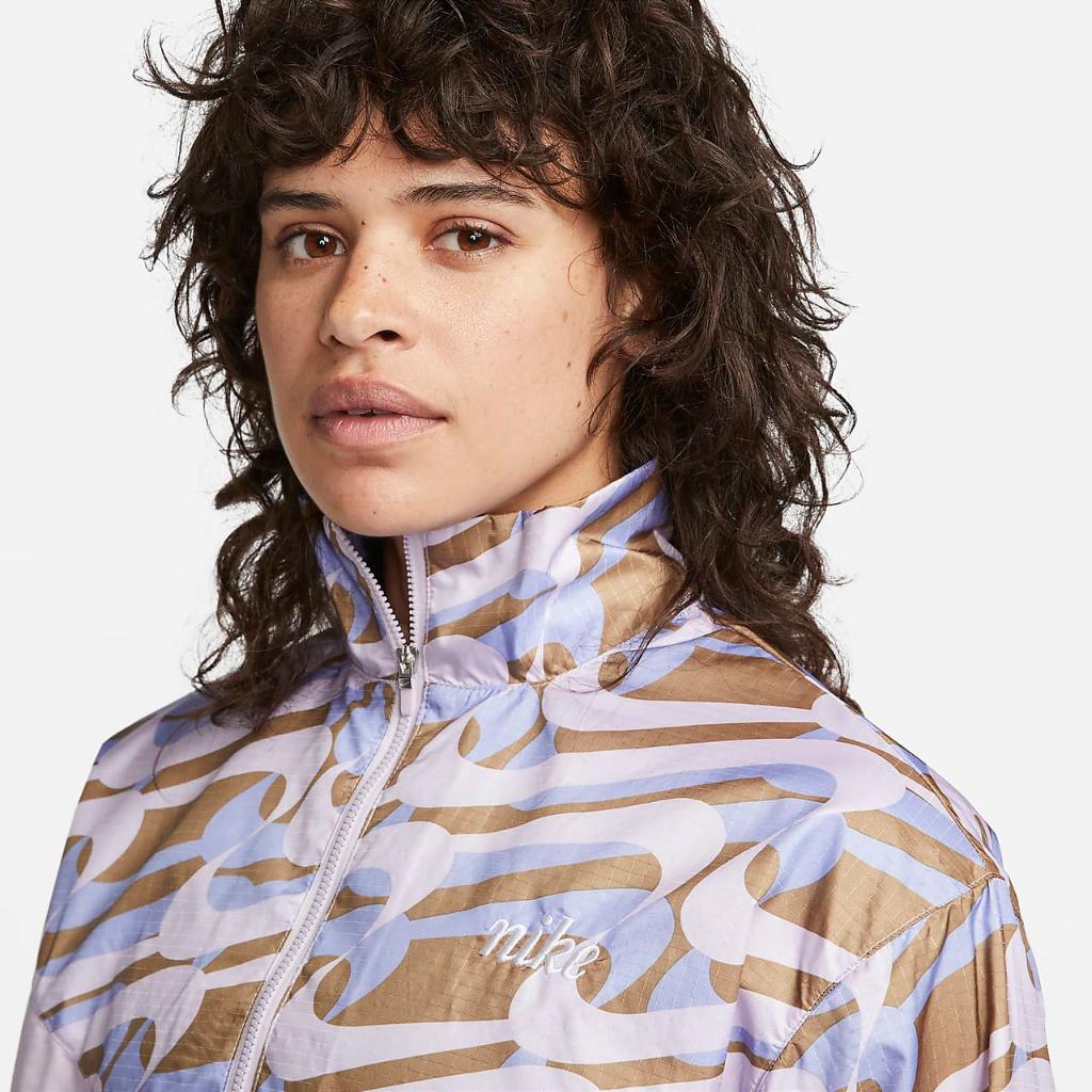 Nike Sportswear Icon Clash Women&#039;s Woven Allover Print Jacket DQ6246-530