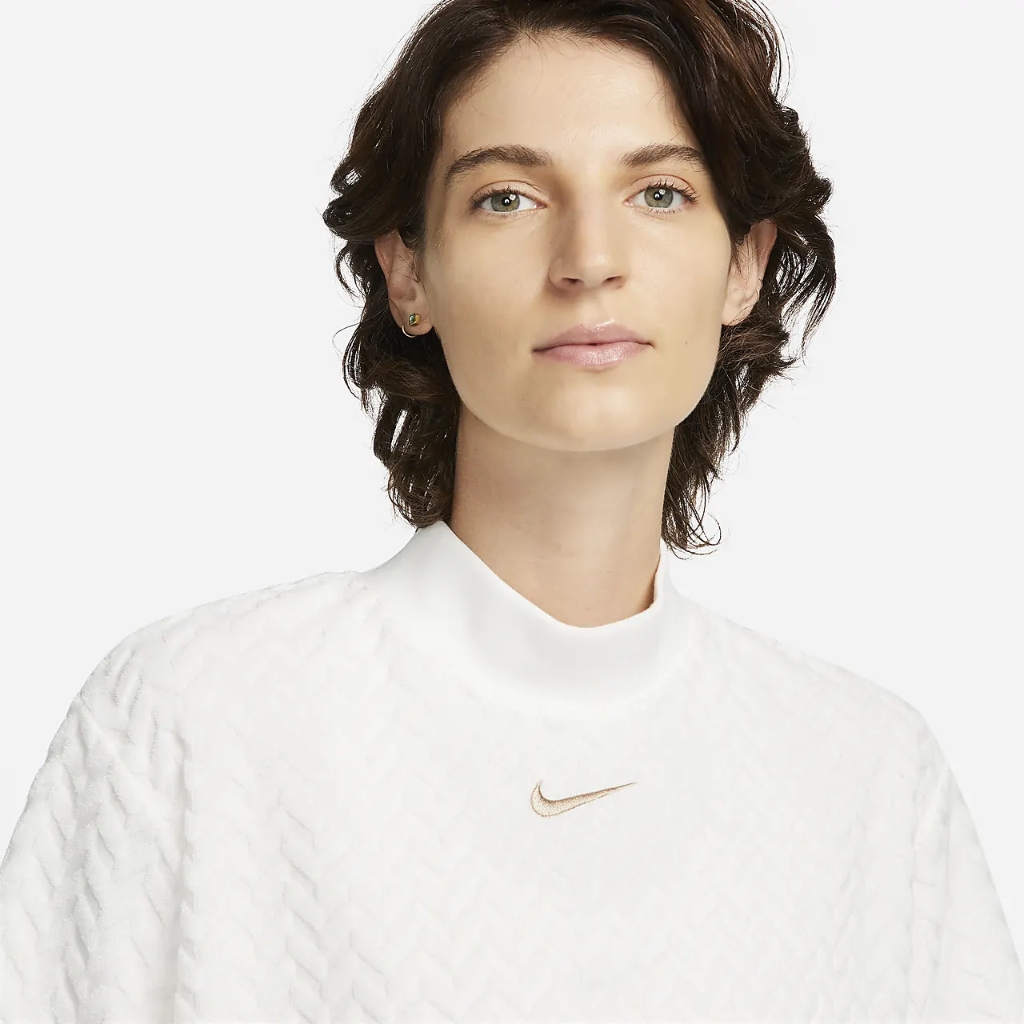Nike Sportswear Everyday Modern Women&#039;s Allover Jacquard Boxy Top DQ6788-133
