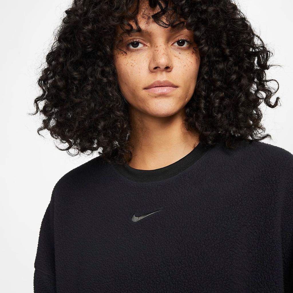 Nike Sportswear Plush Women&#039;s Mod Crop Crew-Neck Sweatshirt DQ6844-010