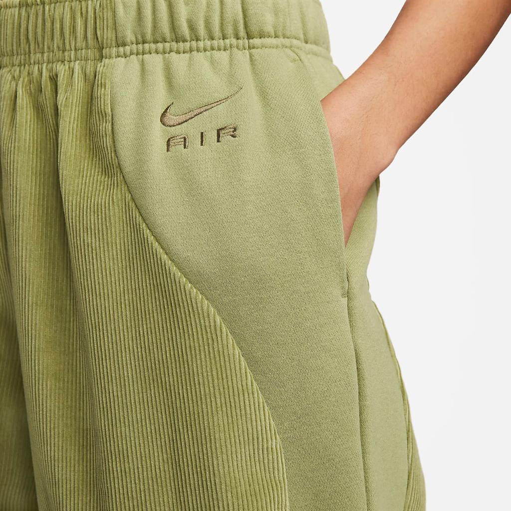 Nike Air Women&#039;s High-Waisted Corduroy Fleece Pants DQ6926-334