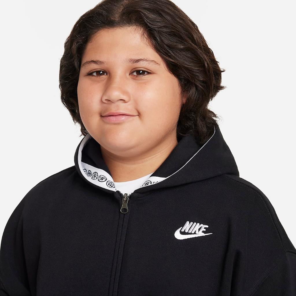 Nike Dri-FIT Culture of Basketball Big Kids&#039; (Boys&#039;) Full-Zip Hoodie (Extended Size) DQ8803-010
