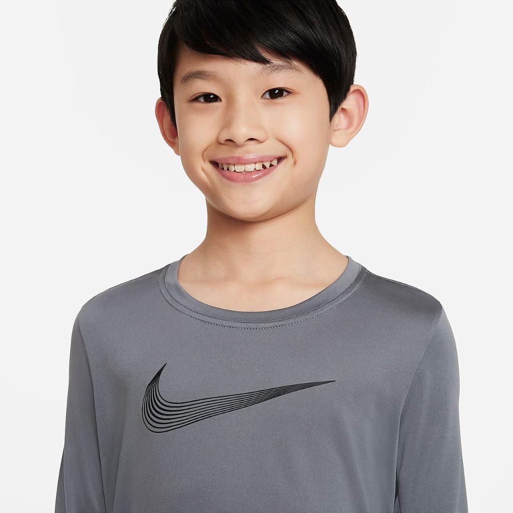 Nike Dri-FIT Big Kids&#039; (Boys&#039;) Long-Sleeve Training Top DQ8811-084