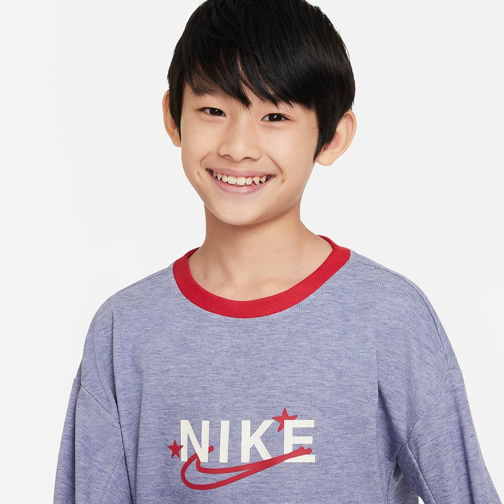 Nike Dri-FIT Performance Select Big Kids’ (Boys’) Crew-Neck Training Sweatshirt DQ8813-410
