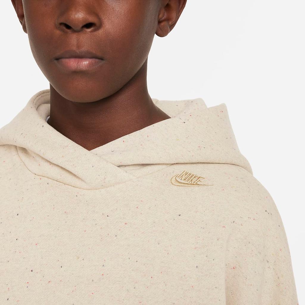 Nike Sportswear Icon Fleece Big Kids&#039; Pullover Hoodie DQ8884-250