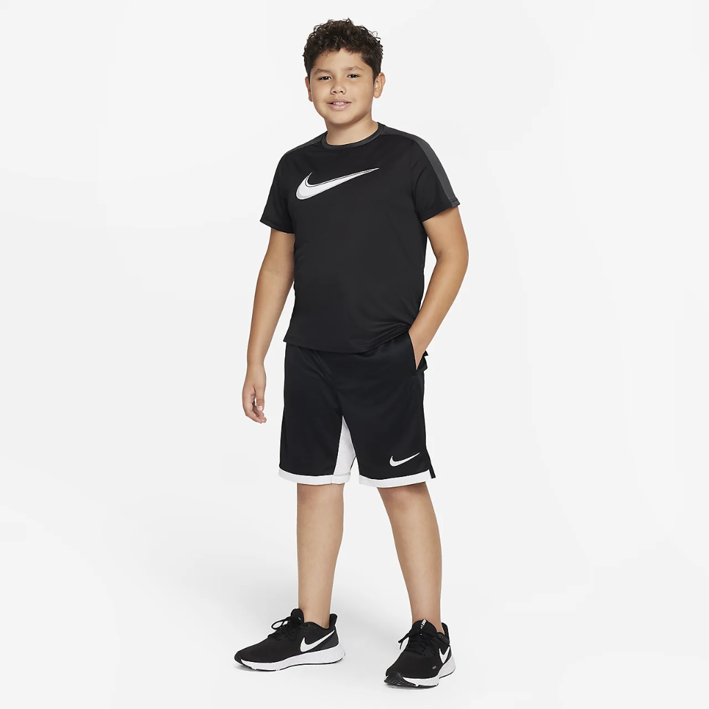Nike Dri-FIT Big Kids&#039; (Boys&#039;) Performance Training Top (Extended Size) DQ8965-010