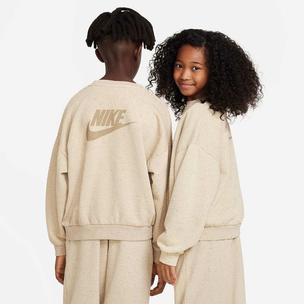 Nike Sportswear Icon Fleece Big Kids&#039; Sweatshirt DQ9002-250