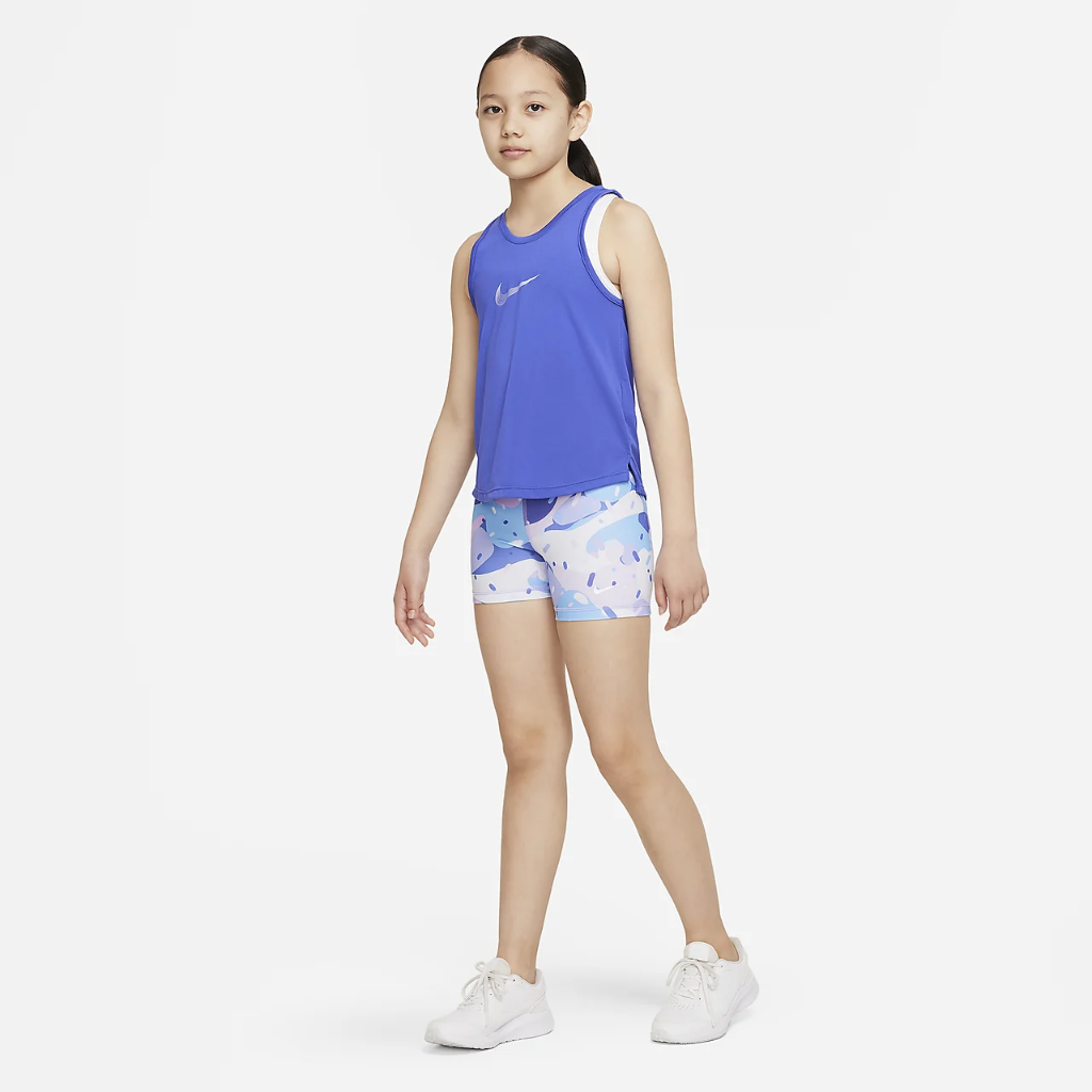 Nike Pro Dri-FIT Big Kids&#039; (Girls&#039;) 3&quot; Shorts DQ9117-430