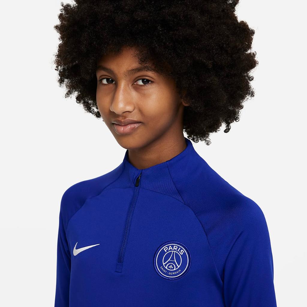 Paris Saint-Germain Strike Big Kids&#039; Nike Dri-FIT Knit Soccer Drill Top DR1488-418