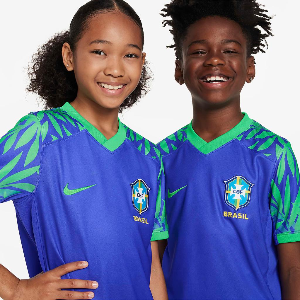 Brazil 2023 Stadium Away Big Kids&#039; Nike Dri-FIT Soccer Jersey DR4029-433