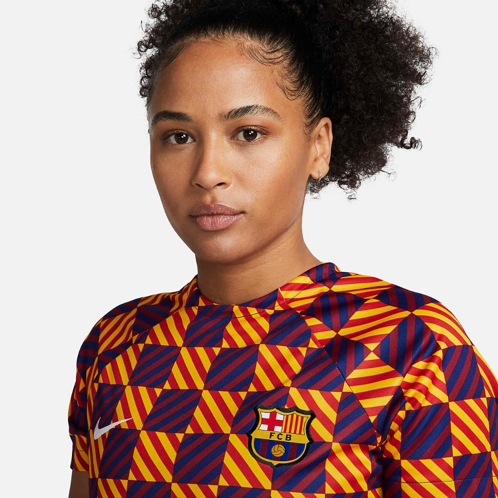 FC Barcelona Women&#039;s Nike Dri-FIT Pre-Match Soccer Top DR4910-729