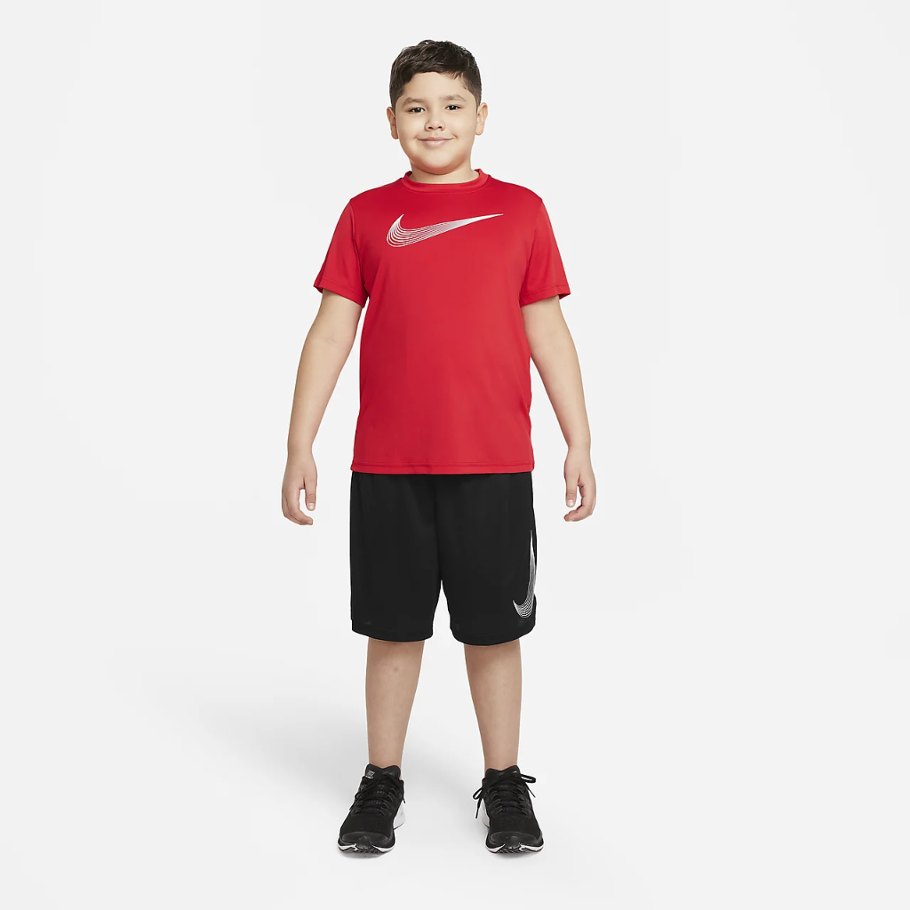 Nike Dri-FIT Big Kids&#039; (Boys&#039;) Short-Sleeve Training Top (Extended Size) DR5266-657