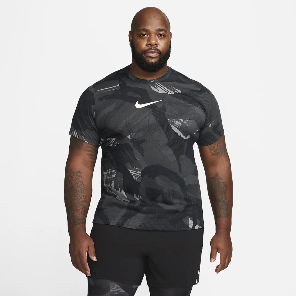Nike Dri-FIT Men&#039;s Camo Print Training T-Shirt DR7571-010