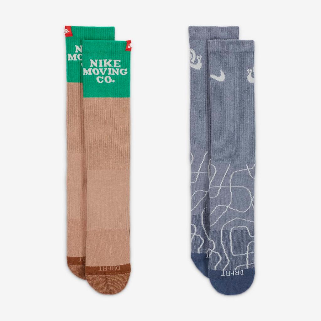 Nike Everyday Plus Cushioned Crew Socks (2 Pairs) DR9851-901