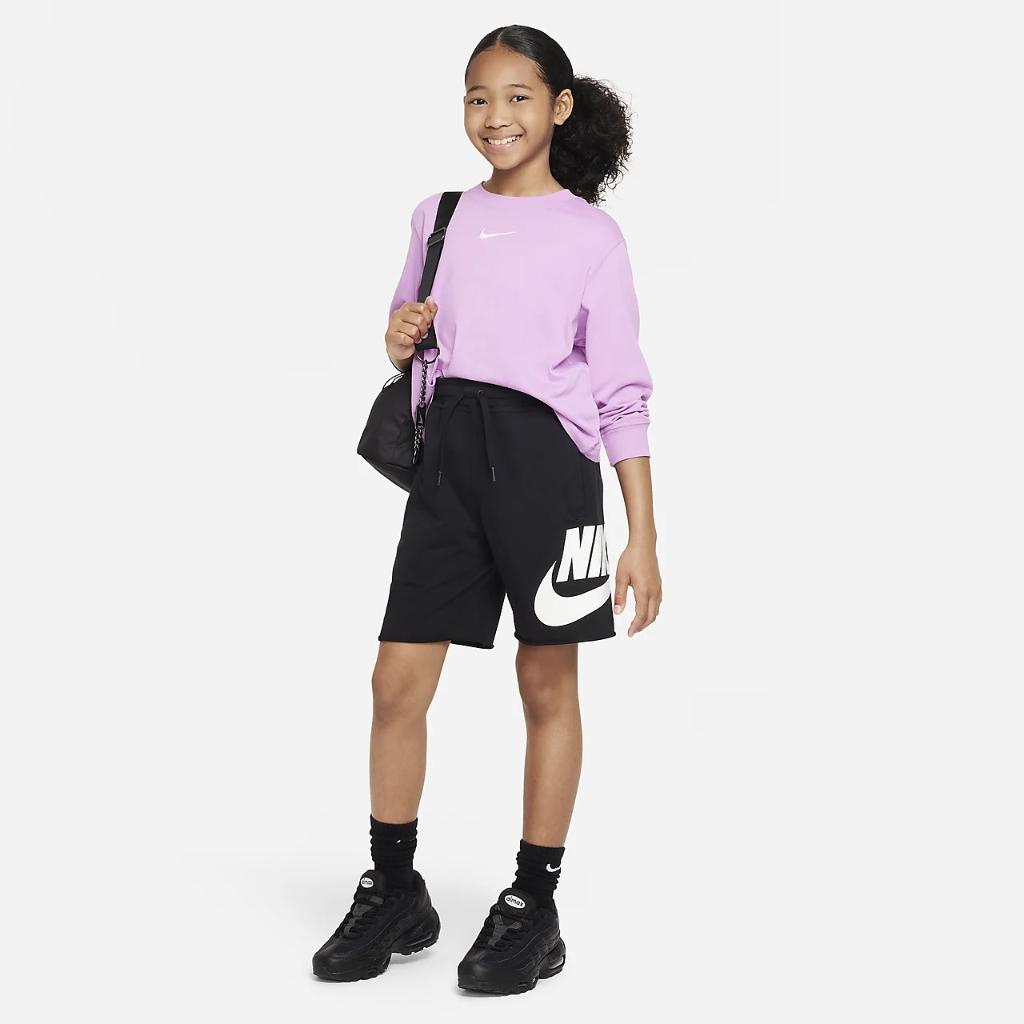 Nike Sportswear Essential Big Kids&#039; (Girls&#039;) Long-Sleeve T-Shirt DV0575-532